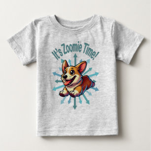T-shirt Pour Bébé C’est Zoomie Time Corgi