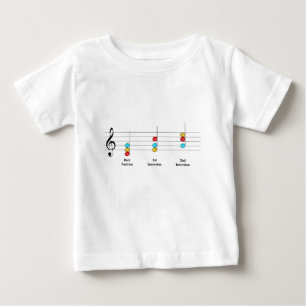 T-shirt Pour Bébé C Major Triad Inversions Solfege Kids Leçon de mu