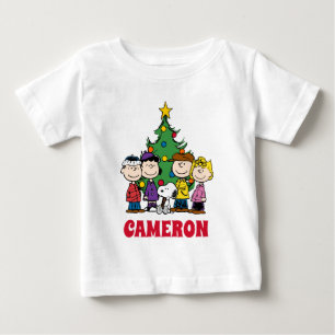 T-shirt Pour Bébé cacahuètes La Bande autour de l'arbre de Noël