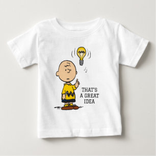 T-shirt Pour Bébé cacahuètes   L'idée de l'ampoule de Charlie Brown