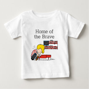 T-shirt Pour Bébé cacahuètes   Patriotique Schroeder & Son Piano