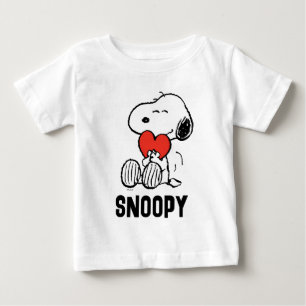 T-shirt Pour Bébé cacahuètes Saint Valentin Snoopy Heart Hug