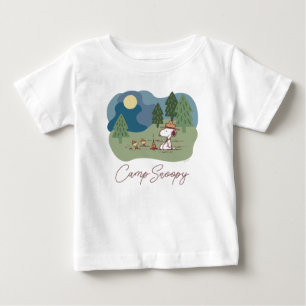 T-shirt Pour Bébé cacahuètes Site du camp de Snoopy & Woodstock