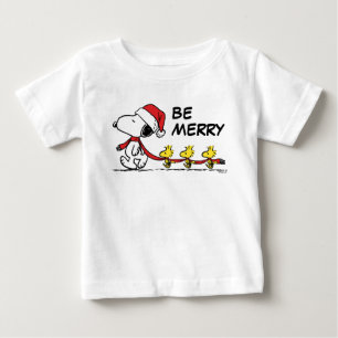 T-shirt Pour Bébé cacahuètes   Snoopy & Friends Winter Scarf