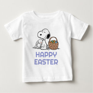 T-shirt Pour Bébé cacahuètes Snoopy Happy Pâques