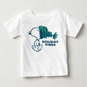 T-shirt Pour Bébé cacahuètes   Snoopy Holiday Happiness Heart