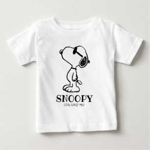T-shirt Pour Bébé cacahuètes Snoopy Lunettes de soleil Ponder
