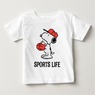 T-shirt Pour Bébé cacahuètes   Snoopy Making the Catch