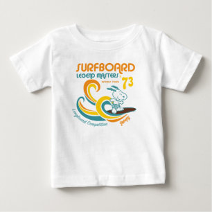 T-shirt Pour Bébé cacahuètes Snoopy Surboard Longboard Competition