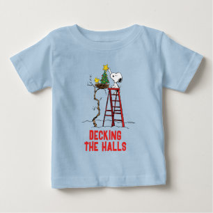 T-shirt Pour Bébé cacahuètes Snoopy & Woodstock Arbre de Noël
