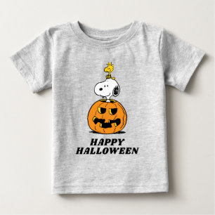 T-shirt Pour Bébé cacahuètes Snoopy & Woodstock Citrouille pop-up