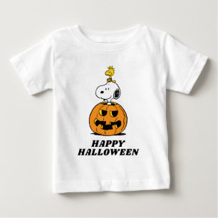 T-shirt Pour Bébé cacahuètes Snoopy & Woodstock Citrouille pop-up