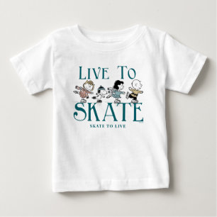 T-shirt Pour Bébé cacahuètes Vivre au patinage