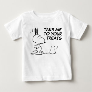 T-shirt Pour Bébé cacahuètes Woodstock Scares Snoopy