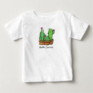 T-shirt Pour Bébé Cactus cactus cactus cactus succulents rose florai