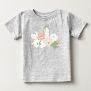 T-shirt Pour Bébé Cactus Jouants Cactus Peach Green Floral Motifs