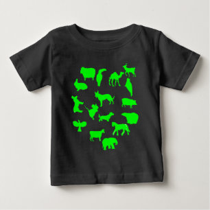 T-shirt Pour Bébé Cadeau adorable animal collage bébé