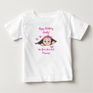 T-shirt Pour Bébé Cadeau d'anniversaire pour Papa de Bébé Fille - Jo
