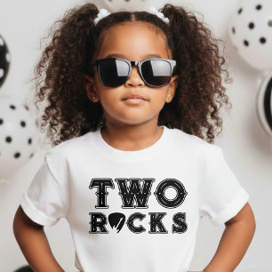 T-shirt Pour Bébé Cadeau de 2e anniversaire Two Rocks Guitar Pick