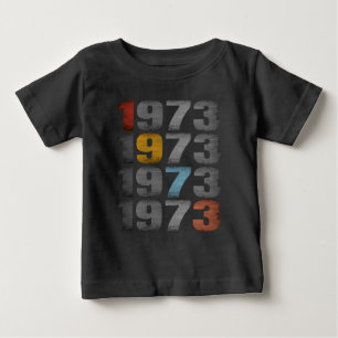 T-SHIRT POUR BÉBÉ CADEAU VINTAGE 1973