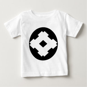 T-shirt Pour Bébé Cadre de puits rhombique dans le gâteau de riz