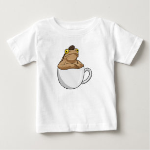 T-shirt Pour Bébé Café Frog