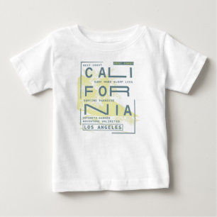 T-shirt Pour Bébé California Surfing Paradise - Côte Ouest Los Angel