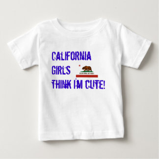 T-shirt Pour Bébé californie-drapeau de l'état, California Girls pen
