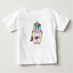 T-shirt Pour Bébé Caméra Unicorn