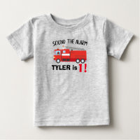 camion d'anniversaire/petit pompier personnalisé