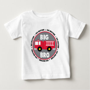 T-shirt Pour Bébé Camion d'incendie Big Brother