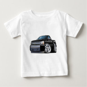 T-shirt Pour Bébé Camion noir de Chevy Silverado