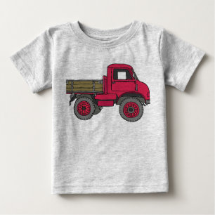 T-shirt Pour Bébé Camion rouge