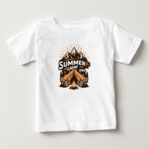 T-shirt Pour Bébé Camp d'été 2024 Correspondance de vacances de camp