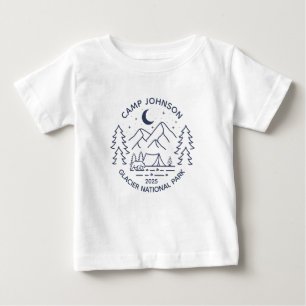 T-shirt Pour Bébé Camping de jumelage de groupes de famille personna