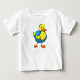 T-shirt Pour Bébé Canard à nager avec anneau de nage