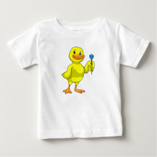 T-shirt Pour Bébé Canard aux fléchettes avec tarte