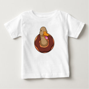 T-shirt Pour Bébé Canard avec Donut