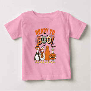 T-shirt Pour Bébé Canards amusants prêts à Boo Halloween
