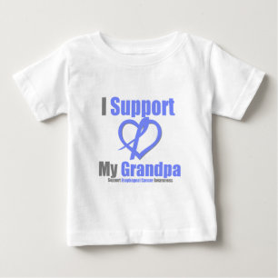 T-shirt Pour Bébé Cancer oesophagien je soutiens le grand-papa