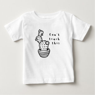 T-shirt Pour Bébé Cant Toucher Cactus