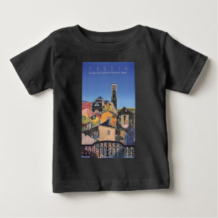 T-shirt Pour Bébé Canton de Tessin vintage Suisse