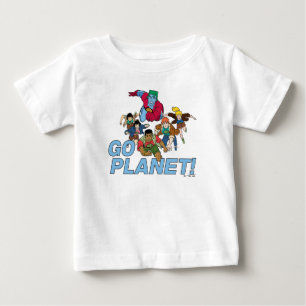 T-shirt Pour Bébé Capitaine Planète et les Planètes - Allez Planète