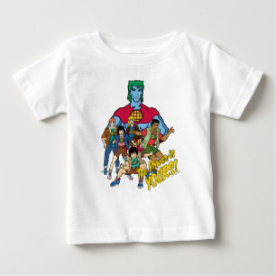 T-shirt Pour Bébé Captain Planet Group Graphic - La Puissance Est À