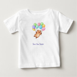 T-shirt Pour Bébé Capybara Mignon avec Ballons – À Bientôt