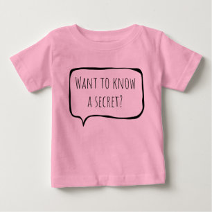 T-shirt Pour Bébé Car to know a secret, big sister customizable