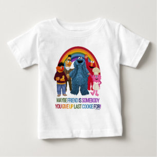 T-shirt Pour Bébé Caractères de rue Sésame   Citation d'amis