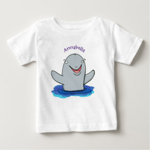 T-shirt Pour Bébé Caricature adorable de marsouin