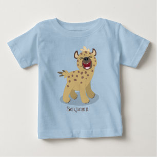 T-shirt Pour Bébé Caricature amusante hyena riant illustration