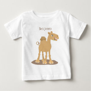 T-shirt Pour Bébé Caricature de dromadaire joyeux et souriant